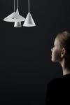 Extra small white cone  pendant . Watsberg. 