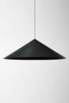 Extra Large Black Flared Cone Pendant. Watsberg. 