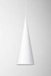 Extra Large white pendant long cone . Watsberg. 