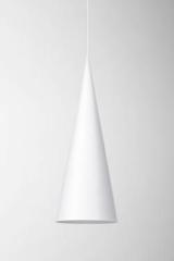 Extra Large white pendant long cone . Watsberg. 