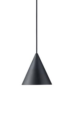 Extra small black conical pendant. Watsberg. 